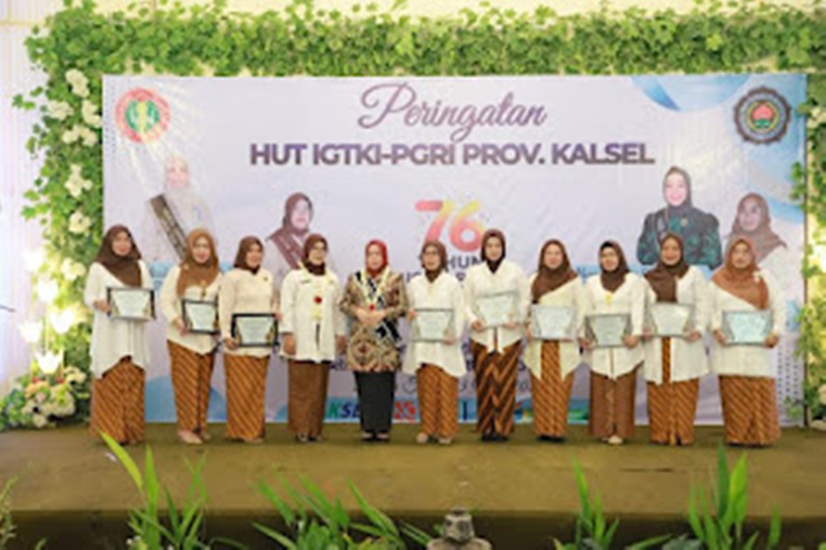 IGTKI-PGRI Kalimantan Selatan Peringati HUT ke-76 di Barito Kuala